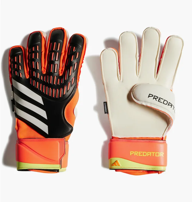 Перчатки вратарские детские Adidas Predator Gl Mtc Fs Black/Orange IQ4036