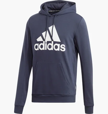 Худи мужское Adidas Must Haves Badge Of Sport Hoody Blue GC7342