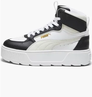 Ботинки детские Puma Karmen Rebelle Mid Jr White/Black 388729-08