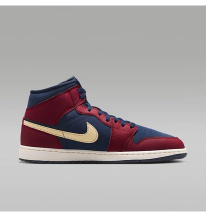 Кросівки чоловічі Air Jordan 1 Mid Se Blue/Bordo IO7449-600