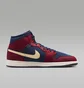 Кросівки чоловічі Air Jordan 1 Mid Se Blue/Bordo IO7449-600