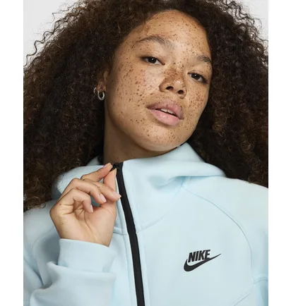 Толстовка женская Nike Sportswear Tech Fleece Windrunner Full-Zip Hoodie Light Blue FB8338-474