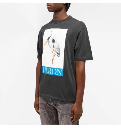 Футболка чоловіча Heron Preston Heron Bird Painted T-Shirt Black HMAA032F23JER0041046