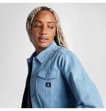 Сорочка жіноча Converse Denim Chore Coat Light Blue 10027976-444