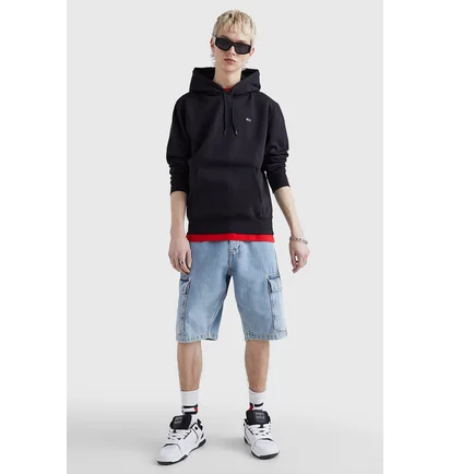 Худі чоловіче Tommy Jeans Tim Regular Fleece Hoodie Black DMODM09593