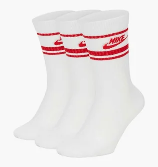 Шкарпетки унісекс Nike Crew Nw Eential Tripe (3 пари) CQ0301-102