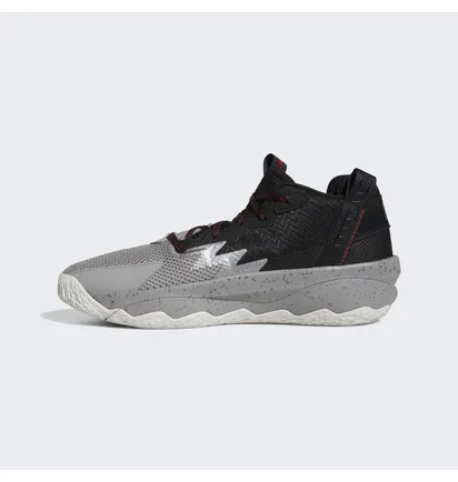 Кросівки унісекс Adidas Dame 8 Basketball Shoes Black/Grey Hr1558