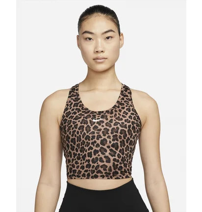 Топ женский Nike Dri-Fit One Slim Fit Printed Tank Brown DM7379-256