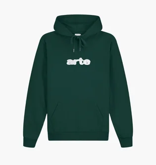 Худи унисекс Arte Antwerp Embroidery Logo Green AW24-138H