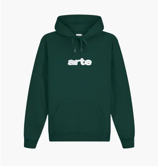 Худи унисекс Arte Antwerp Embroidery Logo Green AW24-138H