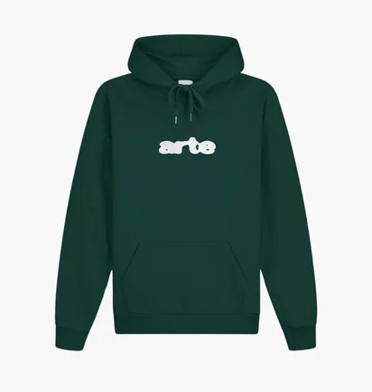 Худи унисекс Arte Antwerp Embroidery Logo Green AW24-138H