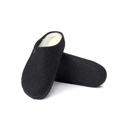 Тапочки чоловічі Birkenstock Zermatt Shearling Wool Felt Slippers Blue 1015090