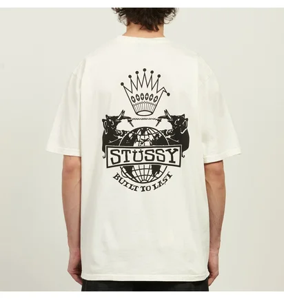 Футболка мужская Stussy Built To Last Pigment Dyed White 1905125-1002