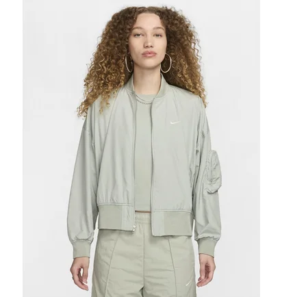 Олимпийка женская Nike Sportswear Essential Oversized Bomber Jacket Olive FN2839-370