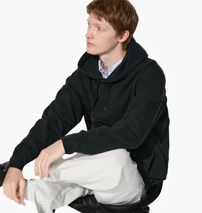 Худи унисекс Uniqlo Sweat Pullover Hoodie Black 444967-09
