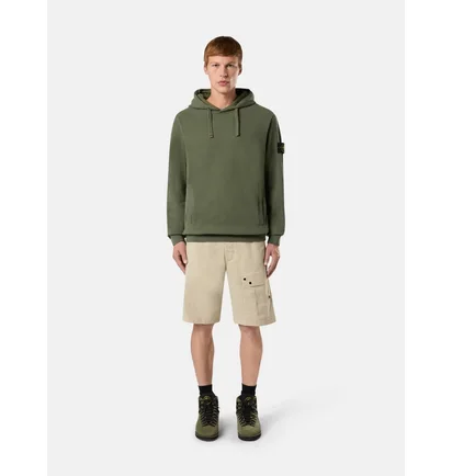 Худи мужское Stone Island Logo Patch Drawstring Olive 811560820-V0059