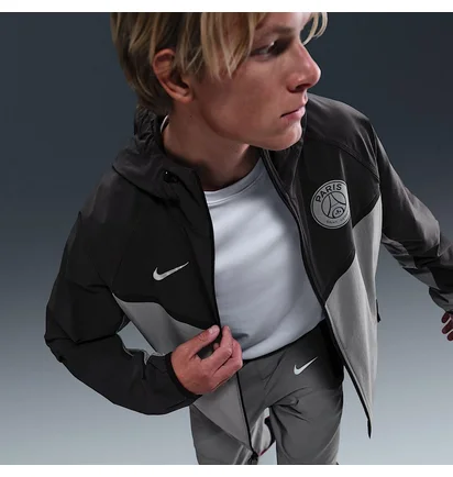 Ветровка мужская Nike Psg M Tch Wvn Wr Fz Jkt Ta Grey/Black HQ4981-060