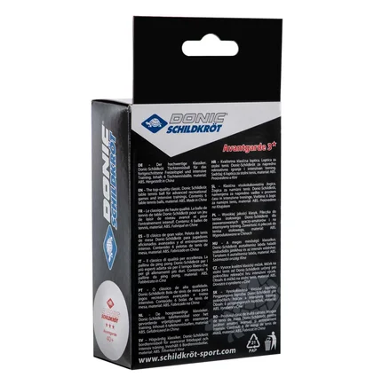 Мяч для настольного тенниса Donic Exclusive (Advantgarde) 3* 40+ 6Шт White 608530