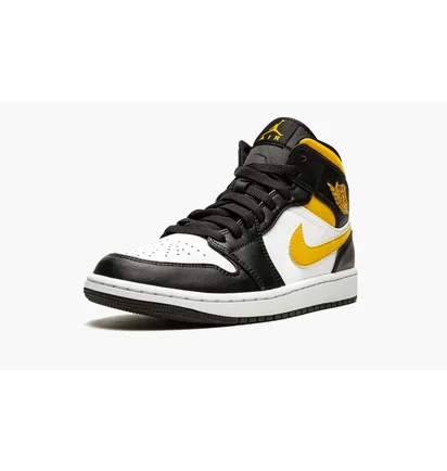 Кроссовки мужские Air Jordan 1 Mid Black/White 554724-177