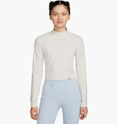 Лонгслів жіночий Nike Dri-Fit Trail Beige FN4706-104