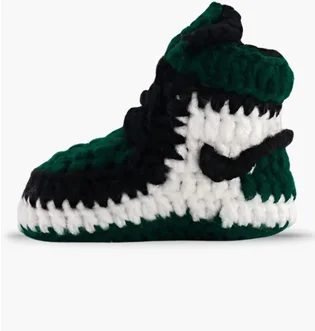 Пінетки дитячі Baby Sneakers Crochet Green AJ156