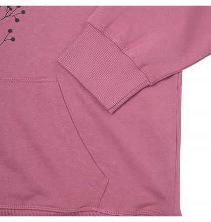Худи женское Jeep Hooded Oversize Sweatshirt Botanical Print Pink O102606-P490