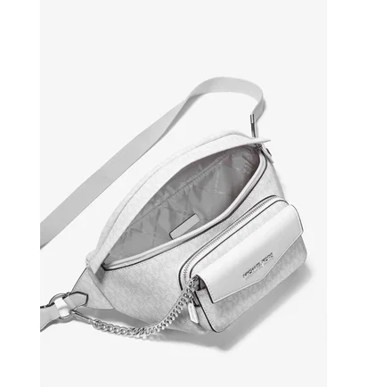 Сумка женская Michael Kors Maisie Large Logo Jacquard 2-In-1 Sling Pack White 35S4S5MN9I-OPTIC-WHITE-94722
