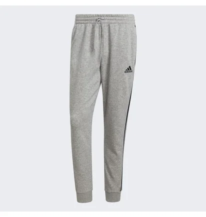 Штаны мужские Adidas Essentials French Terry Tapered-Cuff 3-Stripes Pants Grey GK8824