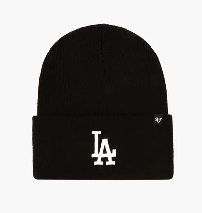 Шапка унисекс 47 Brand MLB LOS ANGELES DODGERS Black B-HYMKR12ACE-BKA