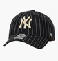 Кепка унисекс 47 brand New York Yankees Wool Pinstrip Black WOPCU17WIS-NYA