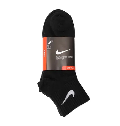 Шкарпетки унісекс Nike Lightweight Quarter (3 пари) Black SX4706-001