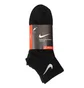 Шкарпетки унісекс Nike Lightweight Quarter (3 пари) Black SX4706-001