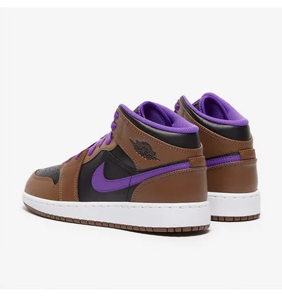 Кросівки дитячі Air Jordan 1 Mid Older Brown/Black DQ8423-215