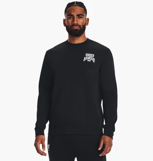 Світшот чоловічий Under Armour Rival Terry Graphic Crew Black 1379764-001