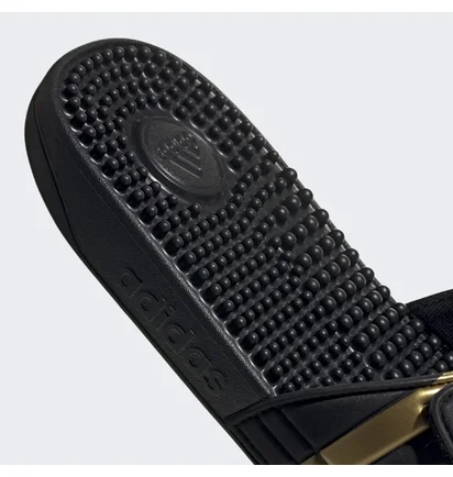 Тапочки унисекс Adidas Adissage Slides Black/Yellow Eg6517