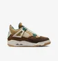 Кроссовки детские Air Jordan 4 Retro Cacao Wow Olive/Brown FB2214-200