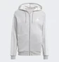 Толстовка мужская Adidas Essentials Fleece 3-Stripes Full-Zip Hoodie Grey IJ6479