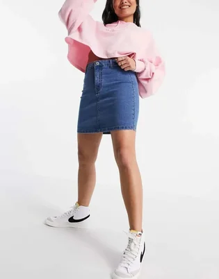 Спідниця жіноча DTT Petite Clara High Waisted Blue 11791245