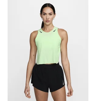 Майка женская Nike Aeroswift Dri-Fit Adv Cropped Running Tank Top Green FN2713-376