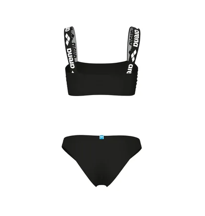Купальник женский Arena Elastic Solid Bikini Bandeau Black 007086-500