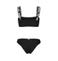 Купальник женский Arena Elastic Solid Bikini Bandeau Black 007086-500