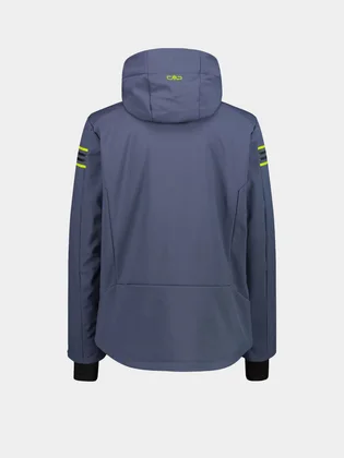 Куртка женская CMP Zip Hood Softshell Blue/Black 34W4647-U911