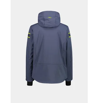 Куртка женская CMP Zip Hood Softshell Blue/Black 34W4647-U911