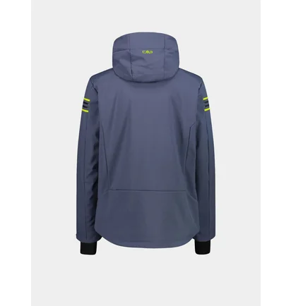 Куртка женская CMP Zip Hood Softshell Blue/Black 34W4647-U911