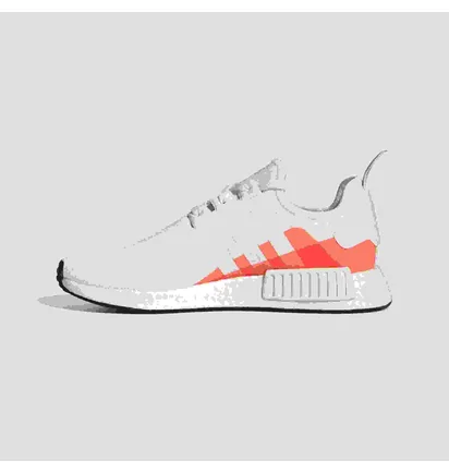 Кроссовки унисекс Adidas Nmd R1 White Ee5083