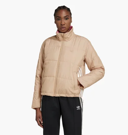Пуховик жіночий Adidas Short Puffer Jacket Beige HM2614