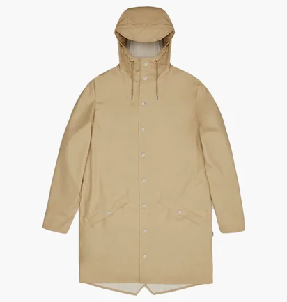 Куртка унісекс Rains Rains Long Beige 12020-24