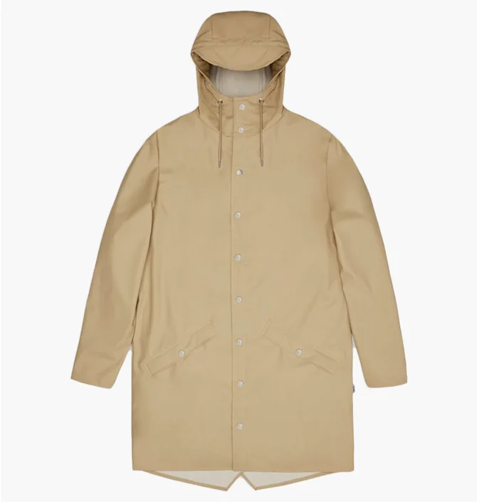 Куртка унісекс Rains Rains Long Beige 12020-24