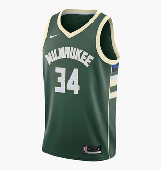 Майка чоловіча Nike Nba Swingman Giannis Antetokounmpo Bucks Icon Edition 2020 Green CW3672-329