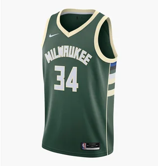 Майка мужская Nike Nba Swingman Giannis Antetokounmpo Bucks Icon Edition 2020 Green CW3672-329